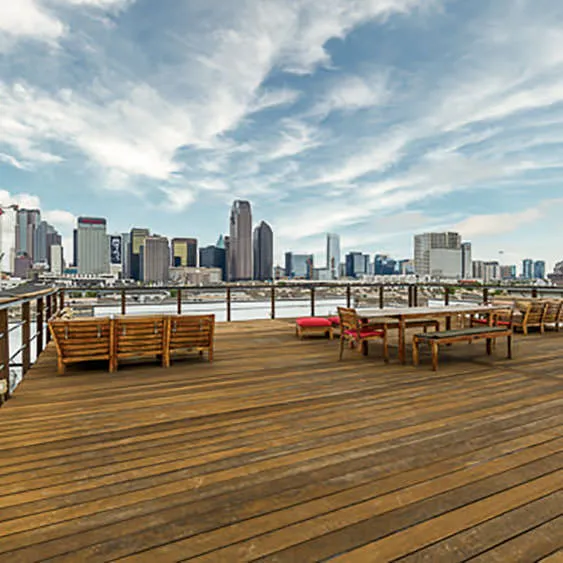 Dallas rooftop terrace photography in natural daylight